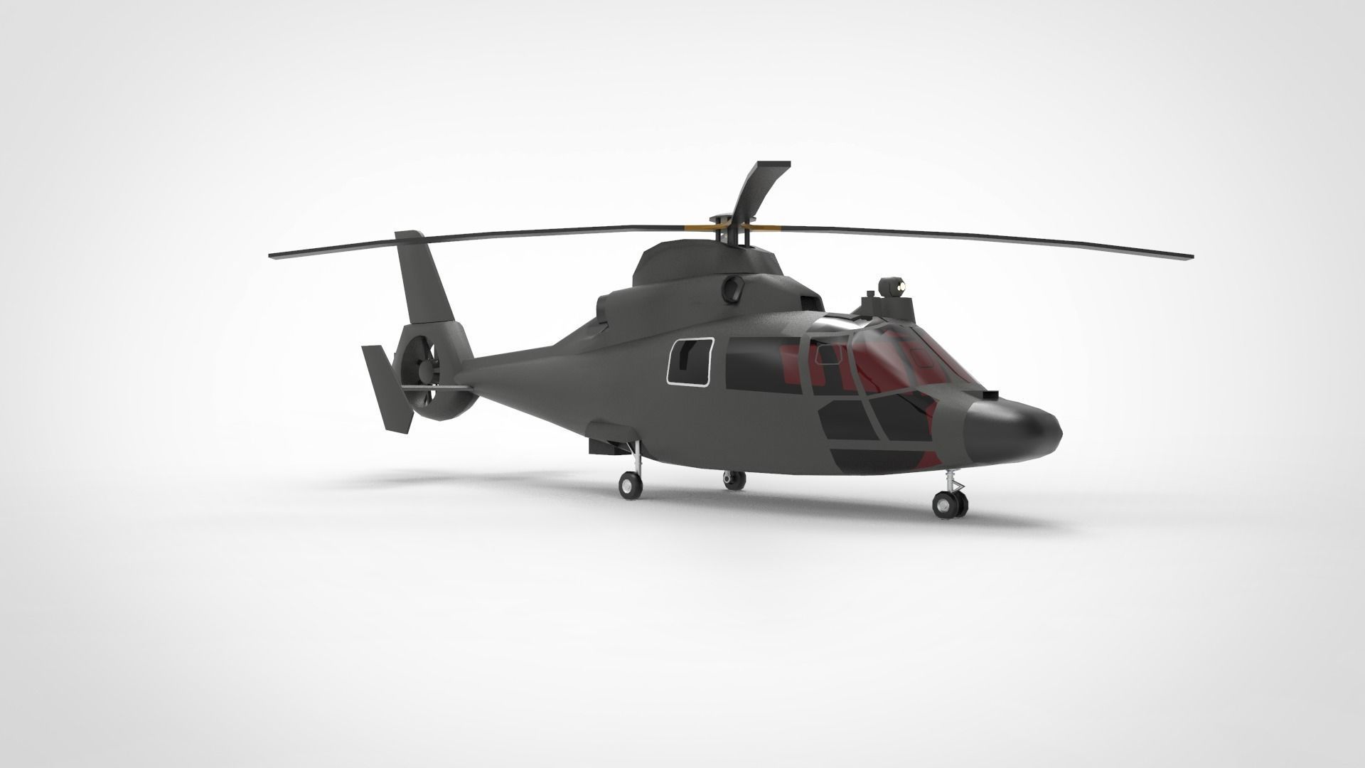 Harbin Z 9 Helicopter 3D model_2