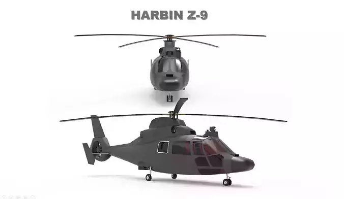 Harbin Z 9 Helicopter 3D model