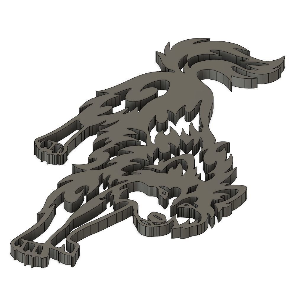 Decorative Wolf Decor 3D print model_1