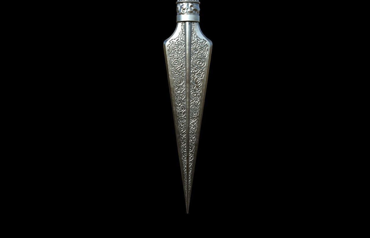 Harry Potter Bellatrix Lestrange Dagger 3d digital download 3D print model_1