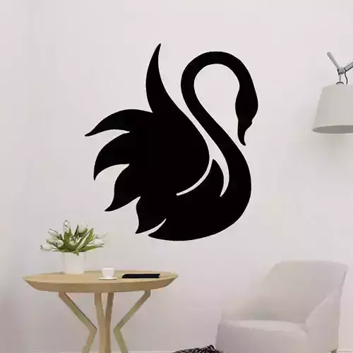 Swan Wall Sculpture 2D Art