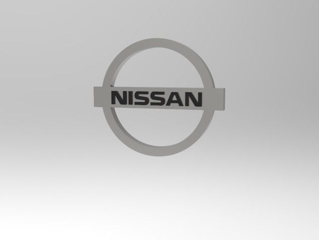 Nissan logo 3D model 3D printable | CGTrader