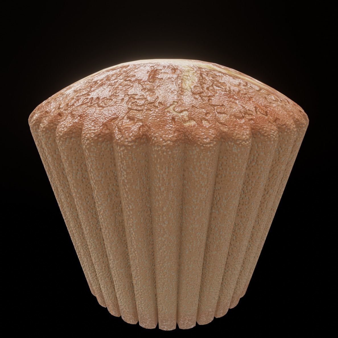 Cupcake Low-poly and 3D printable Low-poly 3D model_2