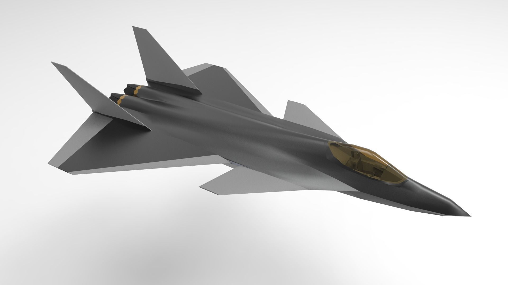 Chengdu J-20 3D model_4