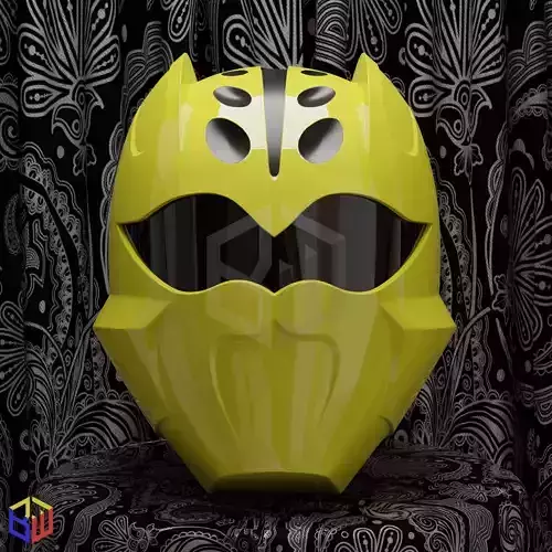 Power Rangers Jungle Fury Yellow Ranger Helmet