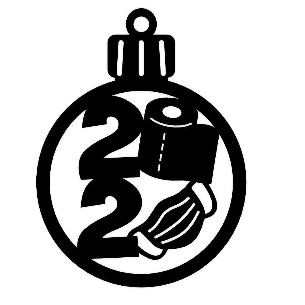 New Year Ball Covid 3D print model_2