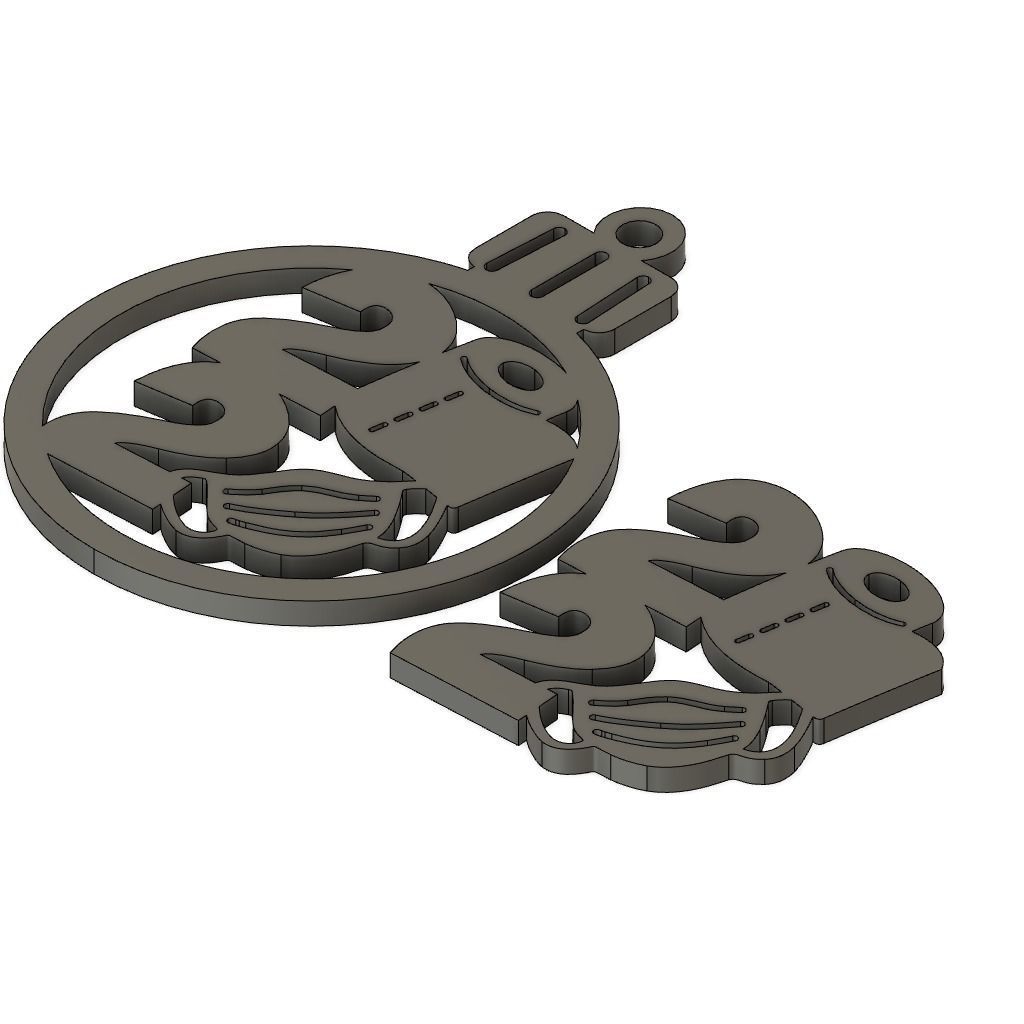 New Year Ball Covid 3D print model_1