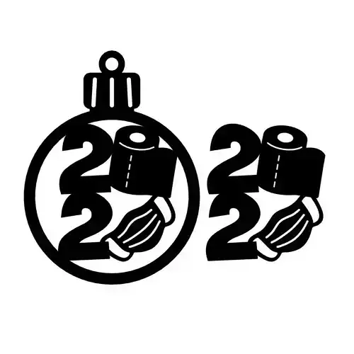 New Year Ball Covid 3D print model