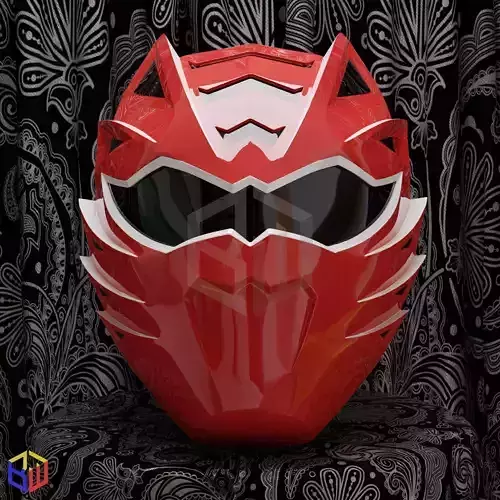 Power Rangers Jungle Fury Mater Mode Red Ranger Helmet 3D print model