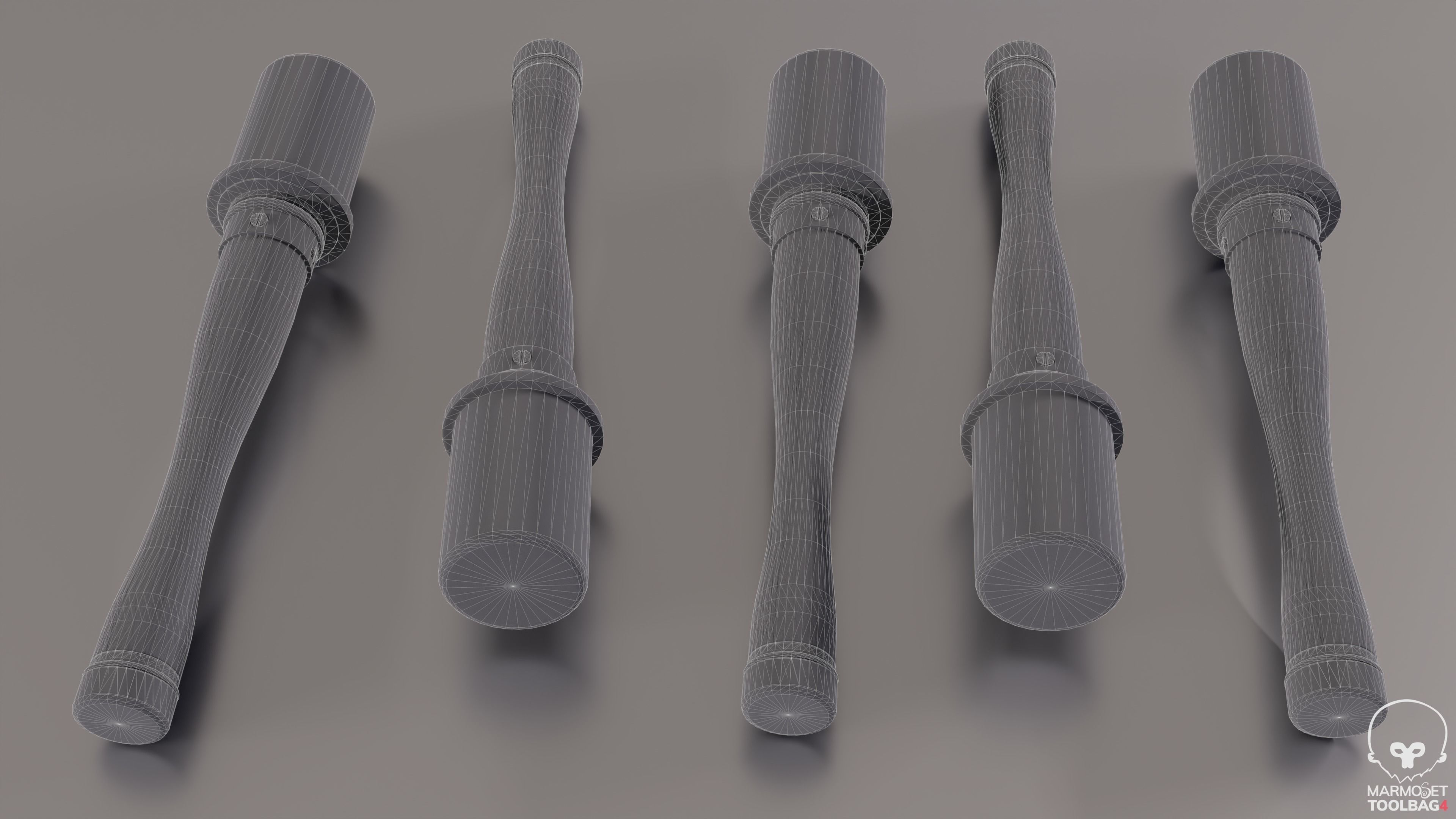 German M24 Grenade Free low-poly 3D model_6