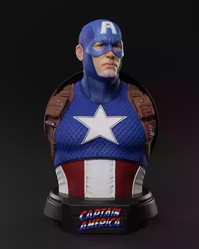Captain America Bust fan-art