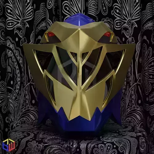 Power Rangers Dino Fury Gold Ranger Helmet 3D print model