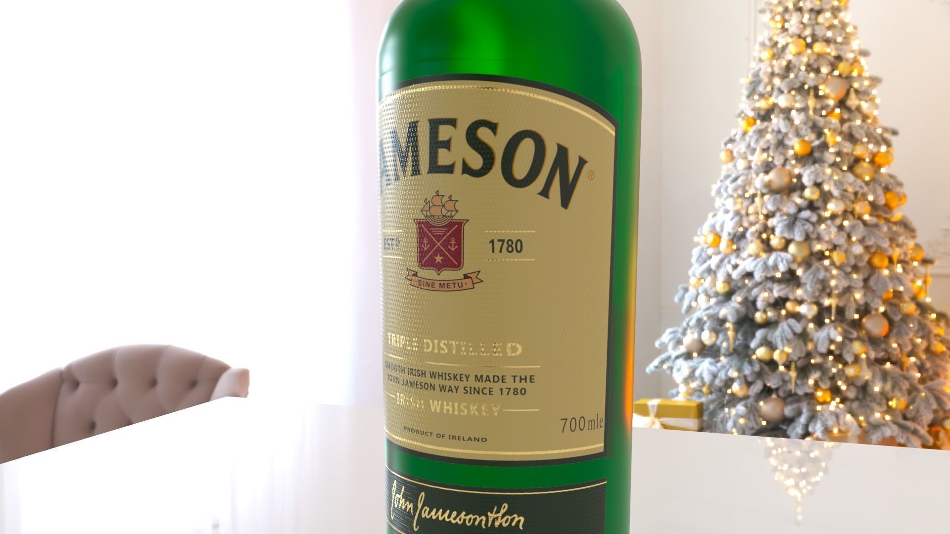 Jameson Whiskey 3D Model Low-poly 3D model_7
