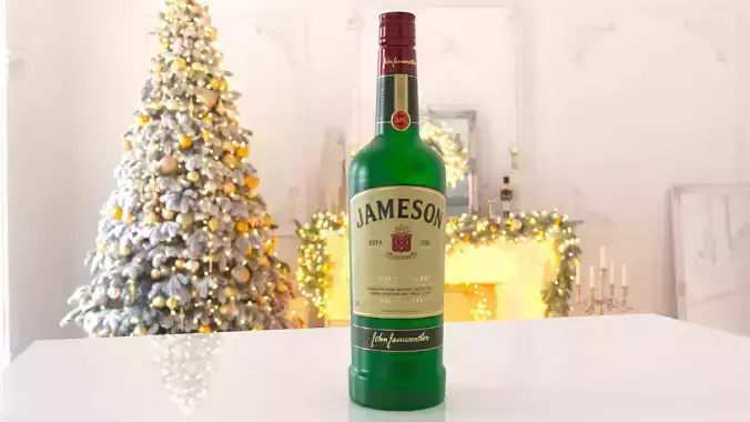 Jameson Whiskey 3D Model Low-poly 3D model