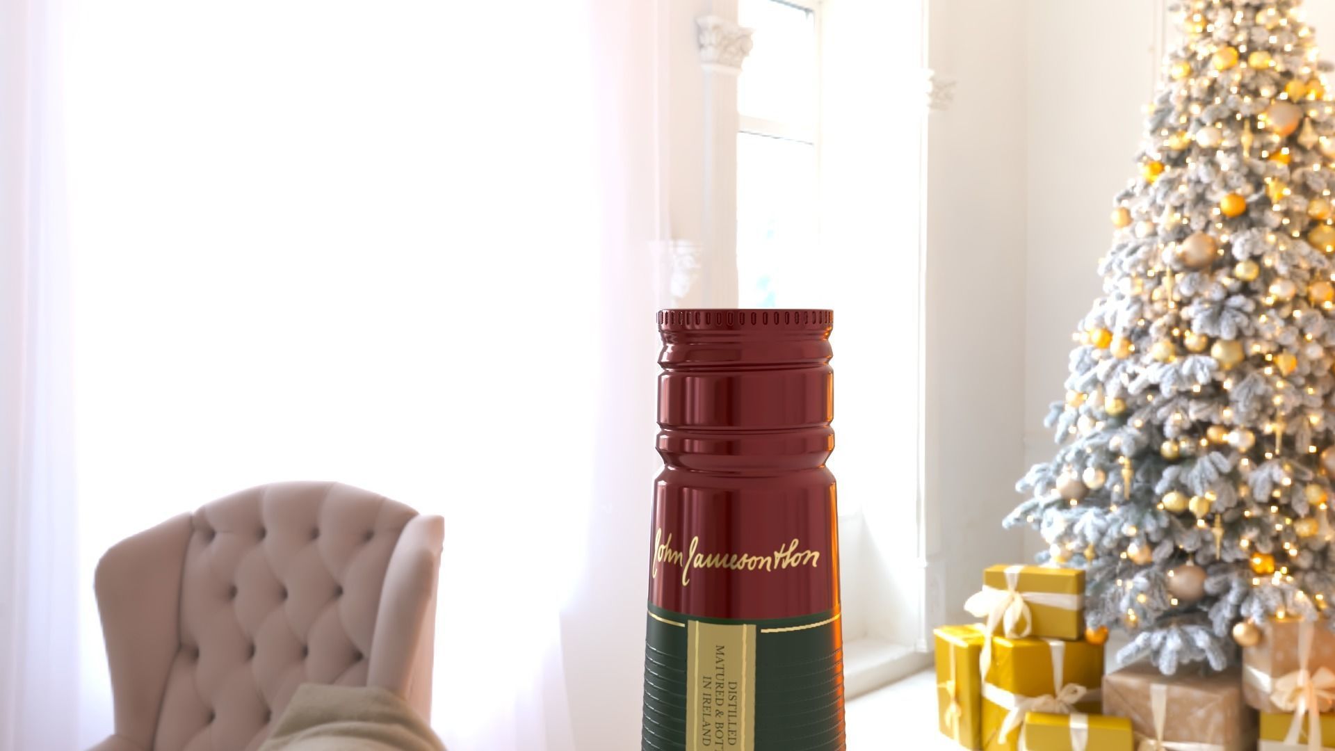 Jameson Whiskey 3D Model Low-poly 3D model_5