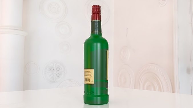 Jameson Whiskey 3D Model Low-poly 3D model 7