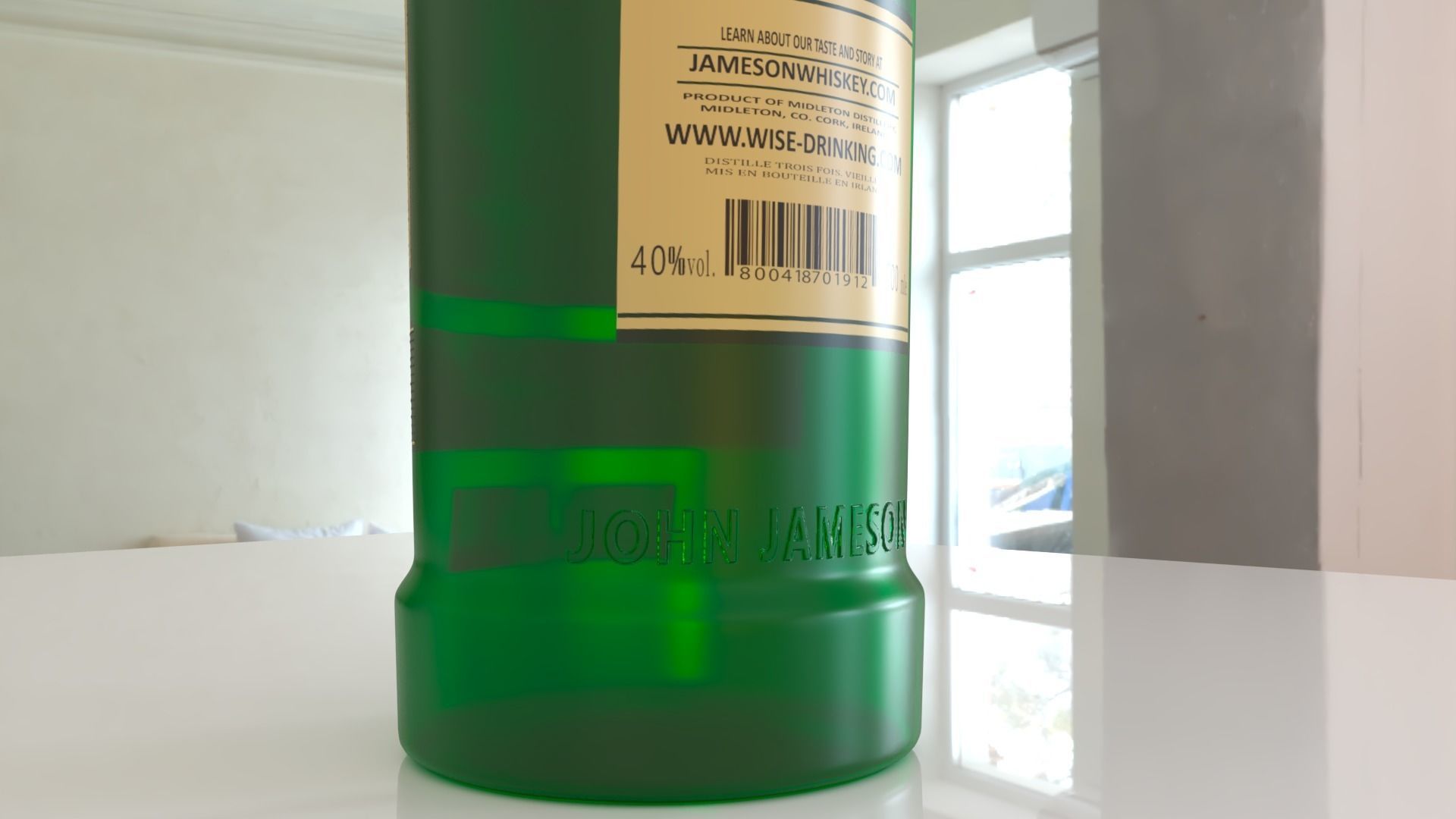 Jameson Whiskey 3D Model Low-poly 3D model_3