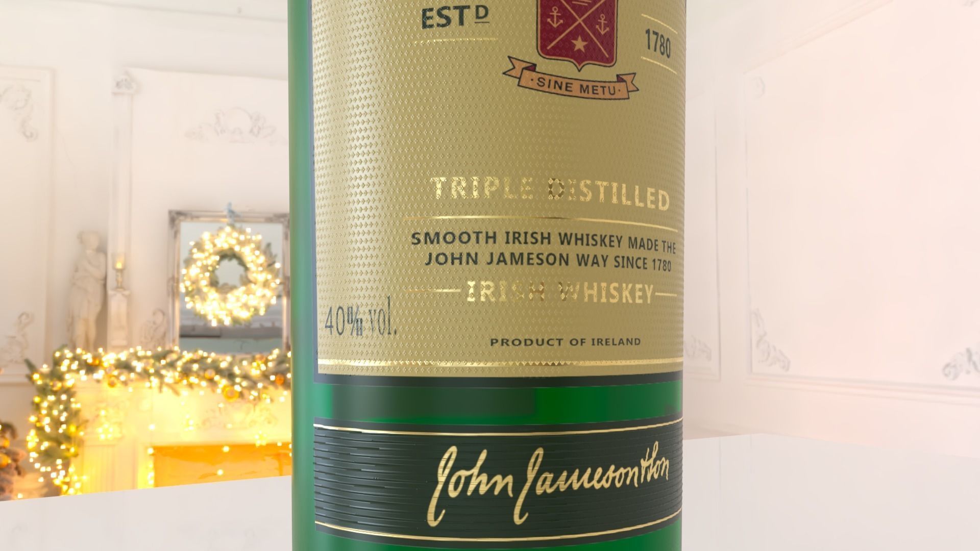 Jameson Whiskey 3D Model Low-poly 3D model_2