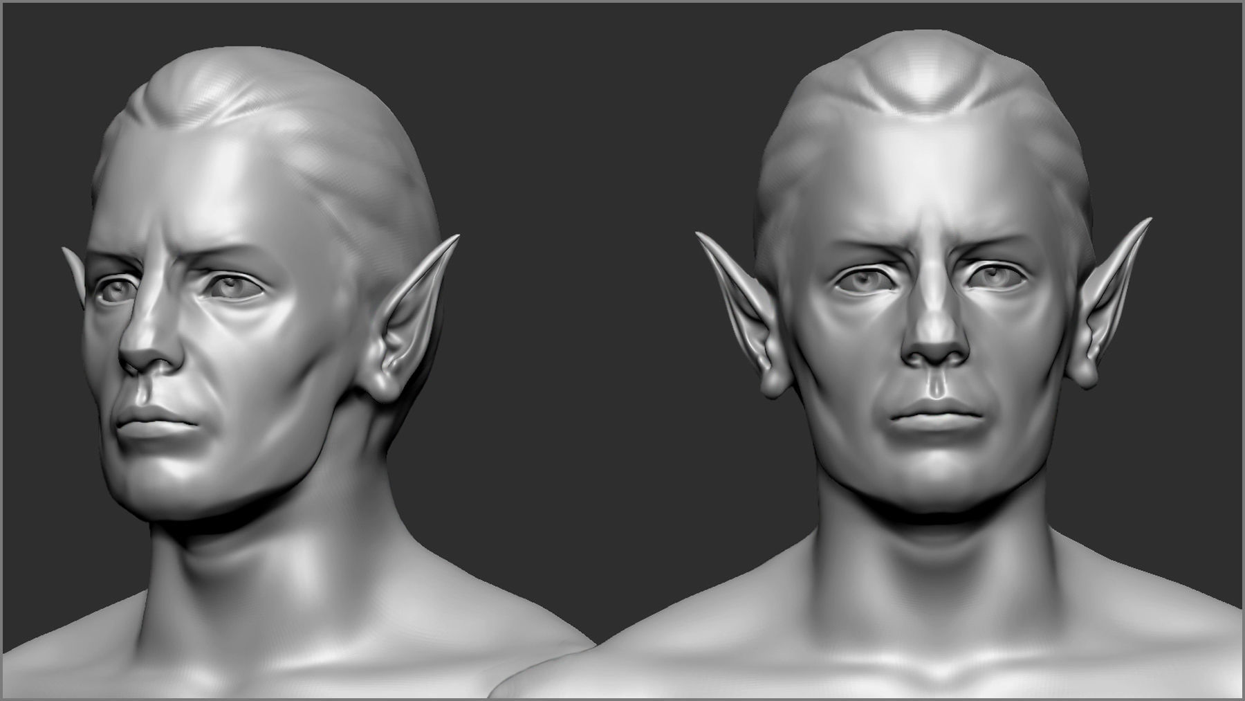 50 Fantasy Ears IMM Brushes and OBJs 3D model_12