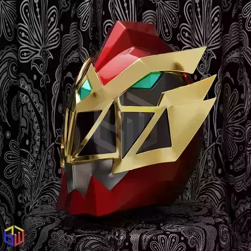 Power Rangers Dino Fury Red Knight Helmet 3D print model