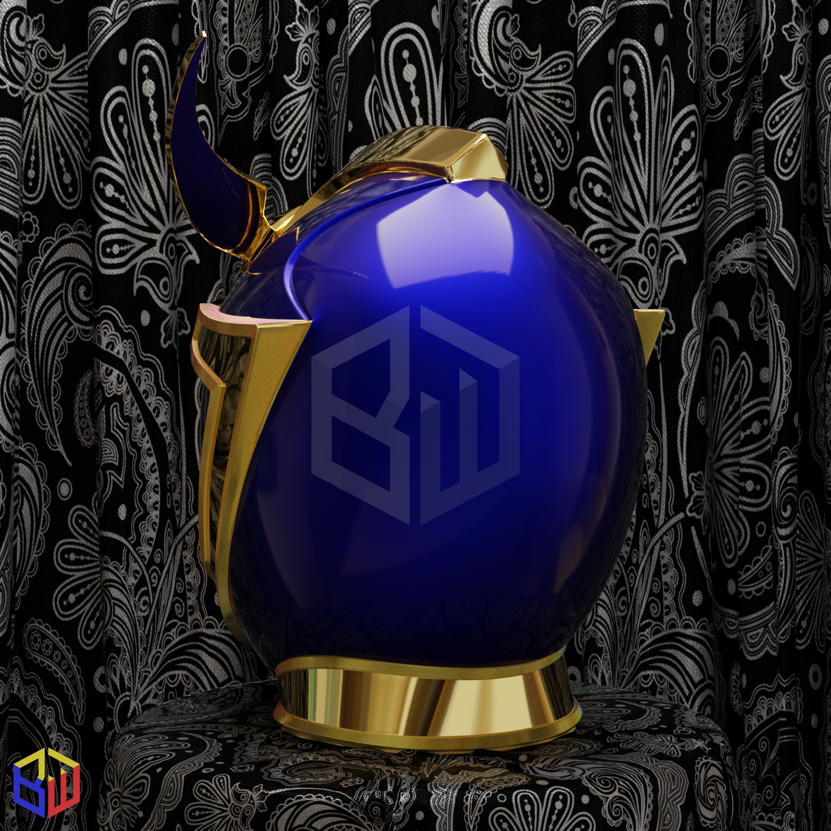 Power Rangers Daggeron the Solaris Knight Helmet 3D print model_3