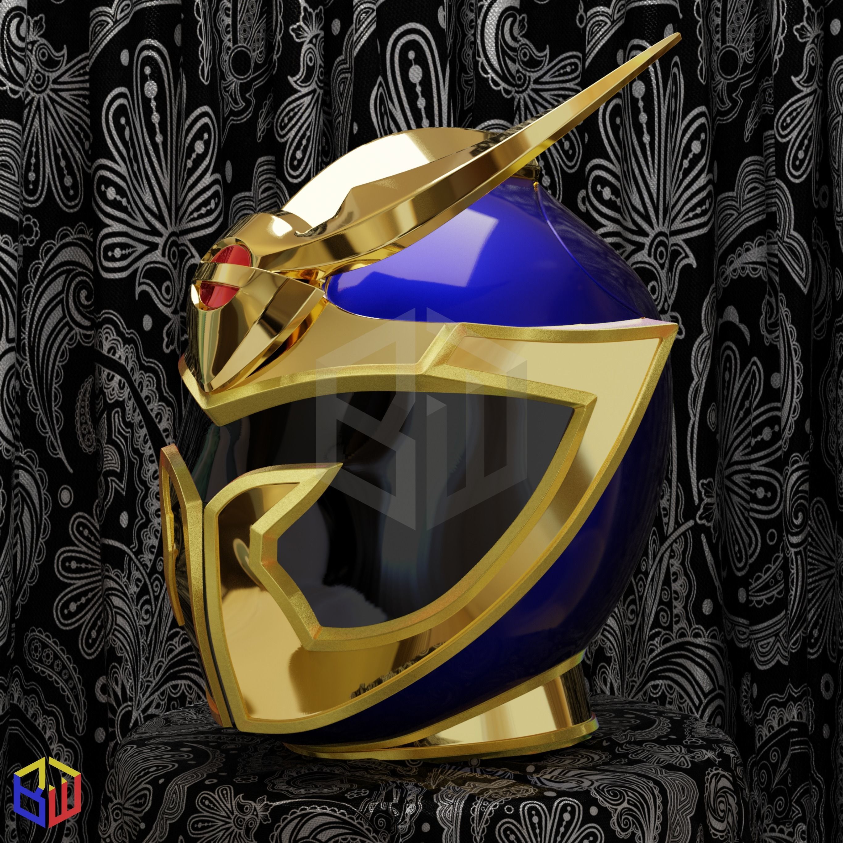 Power Rangers Daggeron the Solaris Knight Helmet 3D print model_1