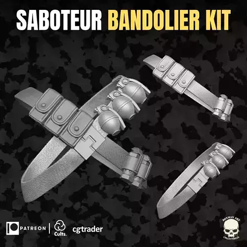 Saboteur Bandolier Kit for Action Figures
