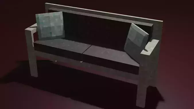 Sofa Couch PS1 PSX style