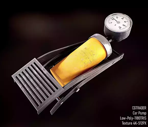 Car Detail Low-poly 3D model