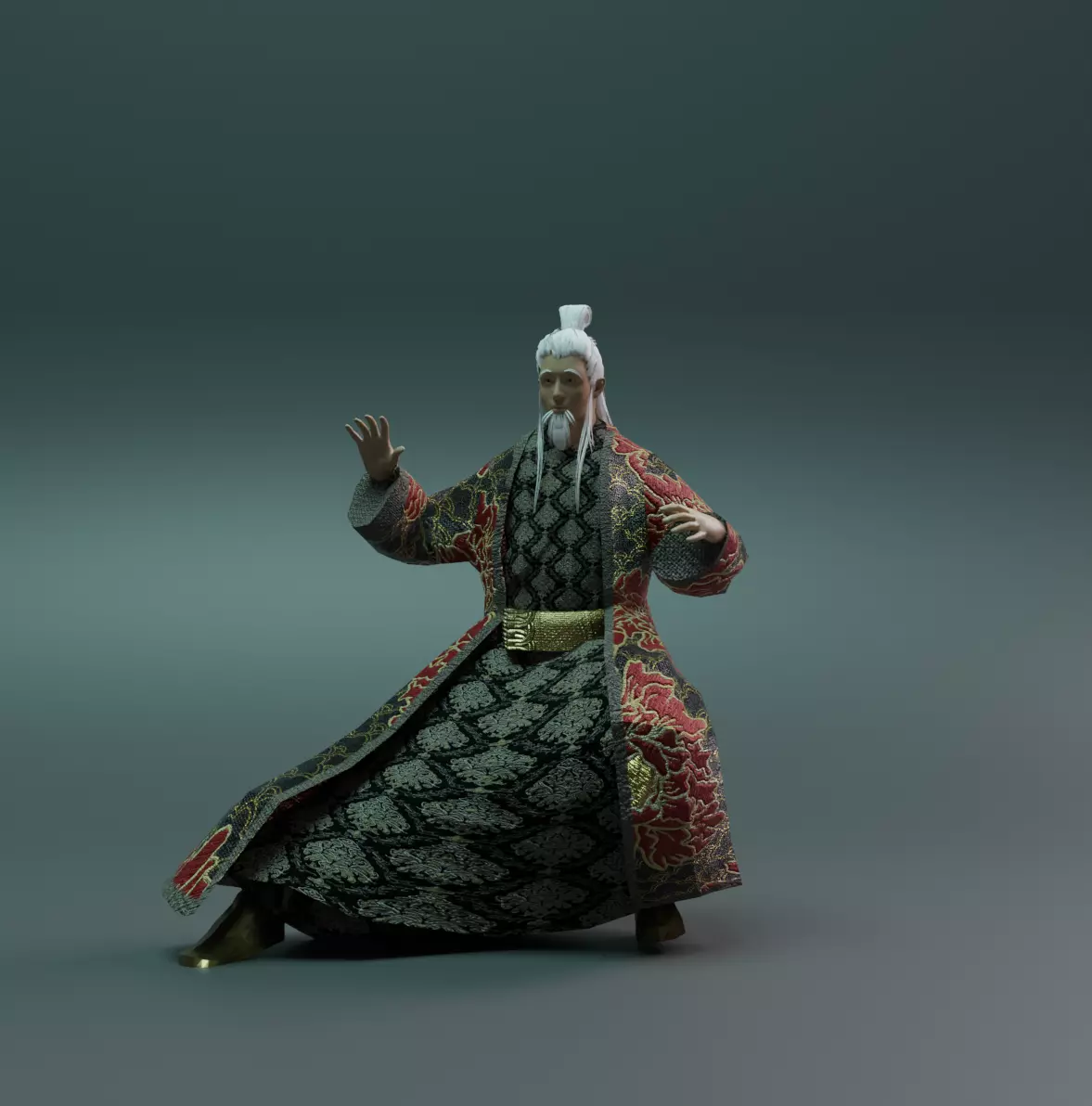 Game Ready Character Japan style Riged Low-poly 3D model_0