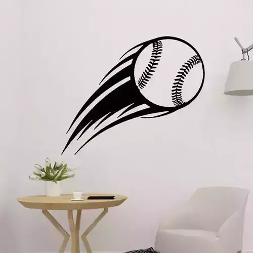 Aerodynamic Baseball 2D Wall Decor 3D print model