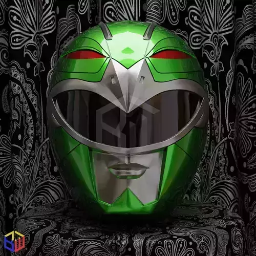 Power rangers Lost Galaxy Green Ranger Helmet