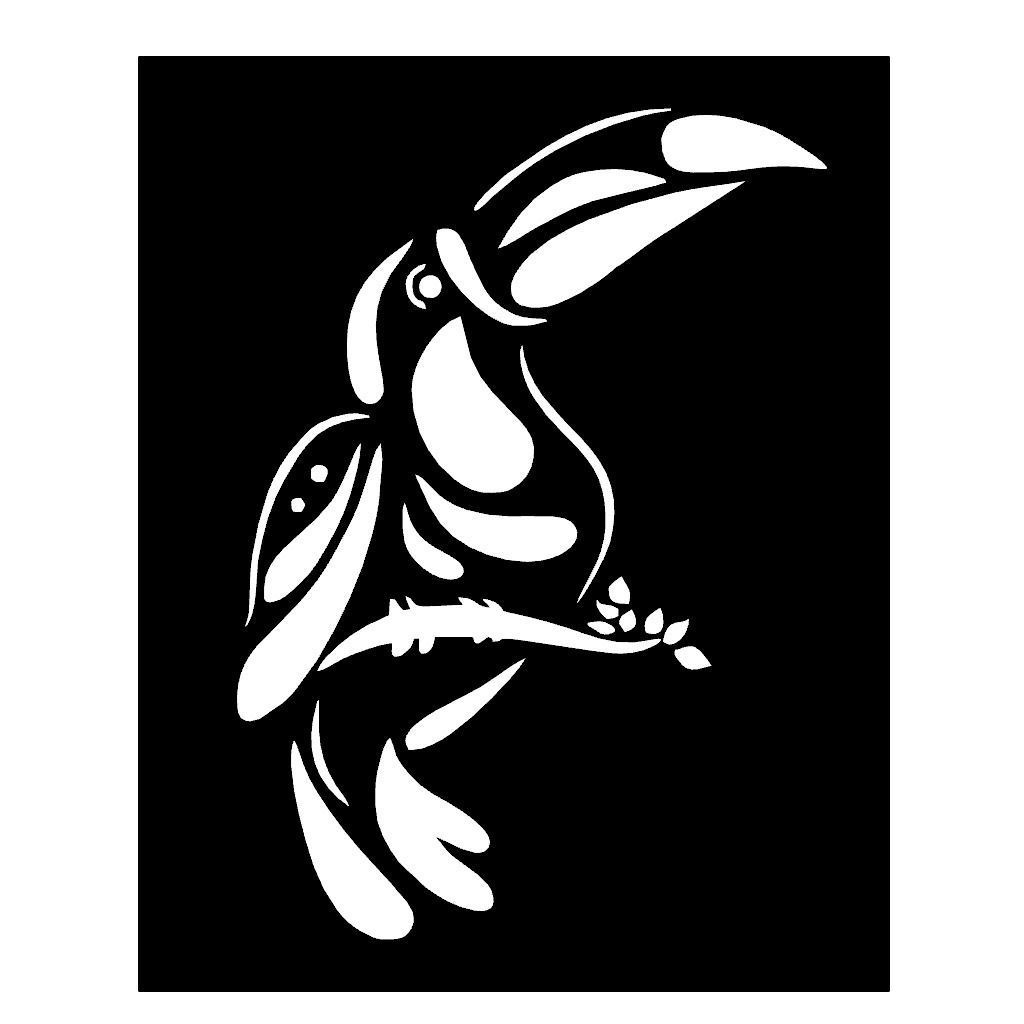 Woodpecker Baffle Frame Mural 3D print model_1