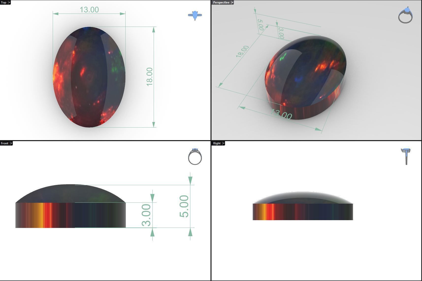 Mens Ring 3D print model_5