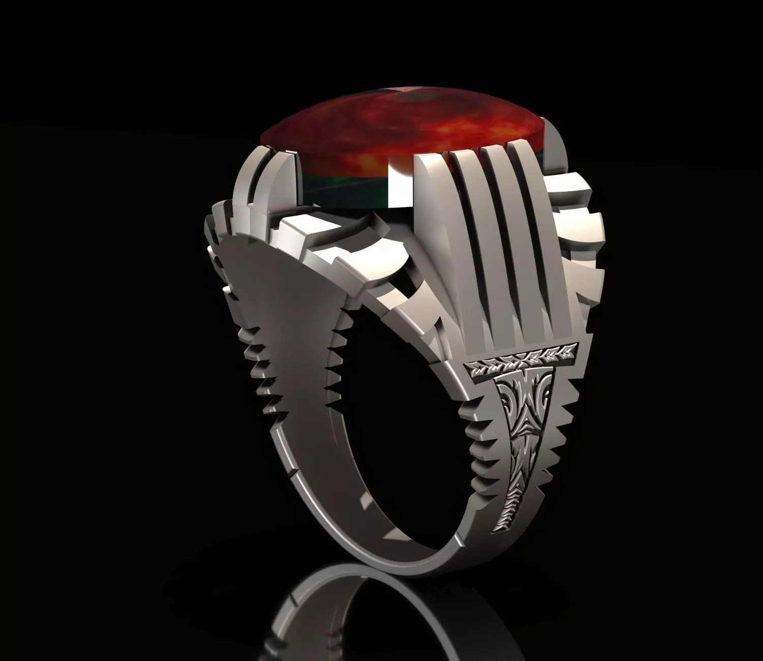 Mens Ring 3D print model_0