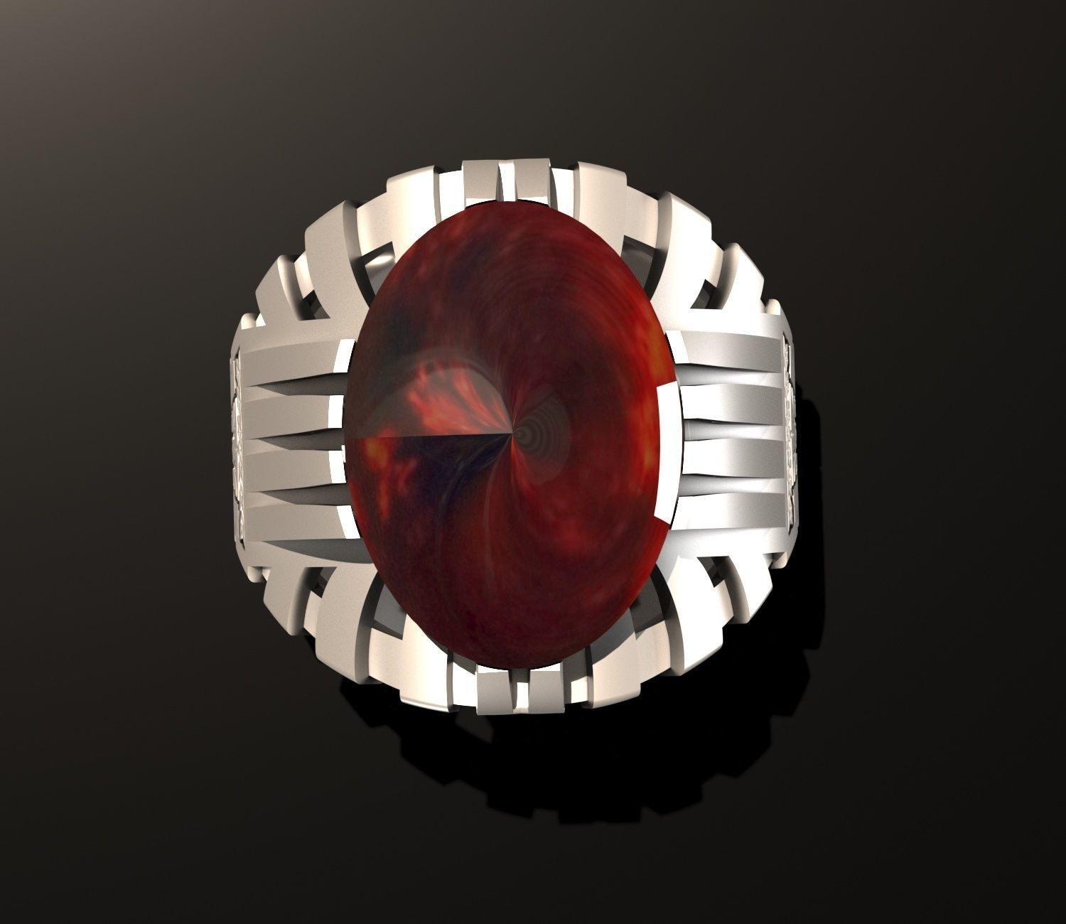 Mens Ring 3D print model_4