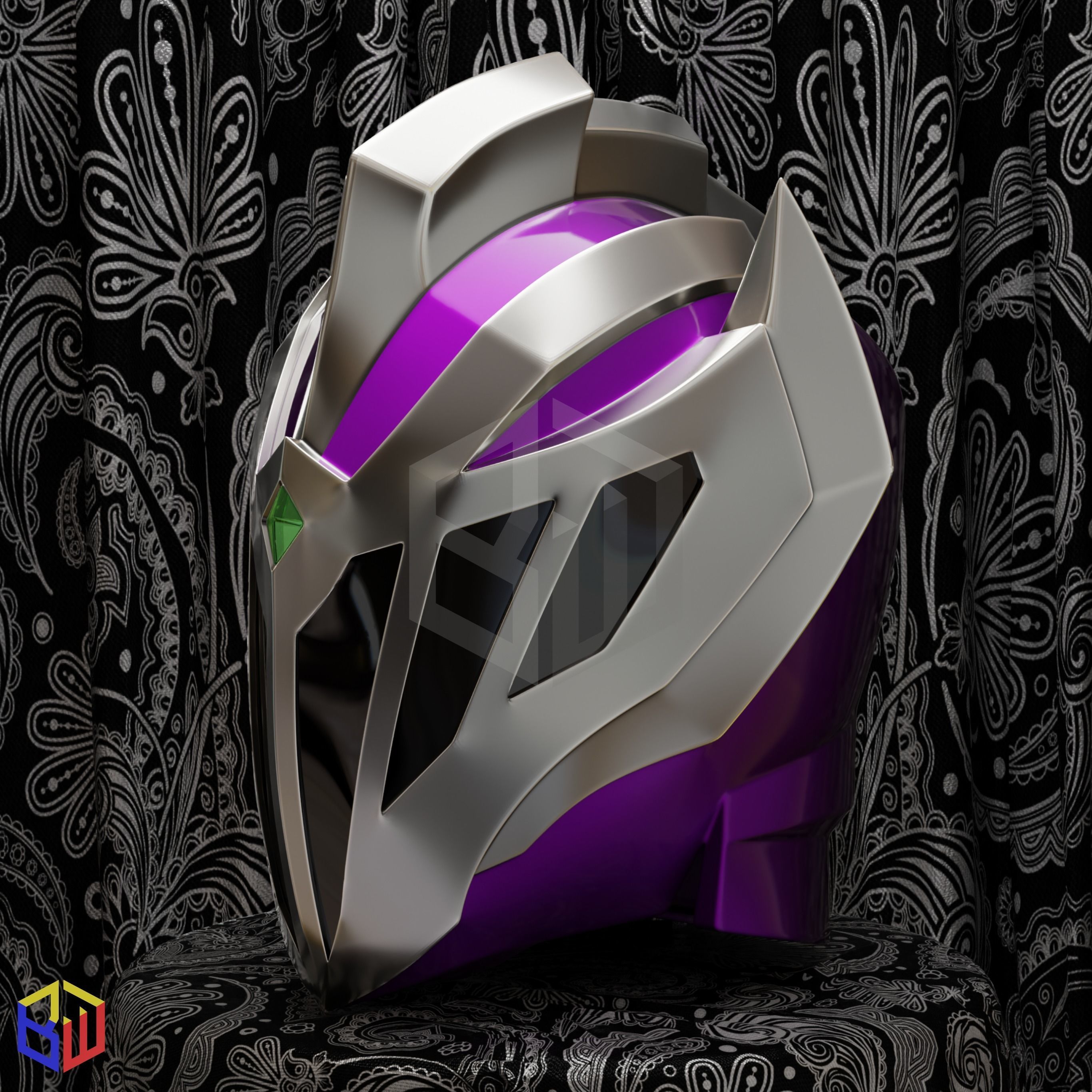 Power Rangers Void Knight Helmet 3D print model_1
