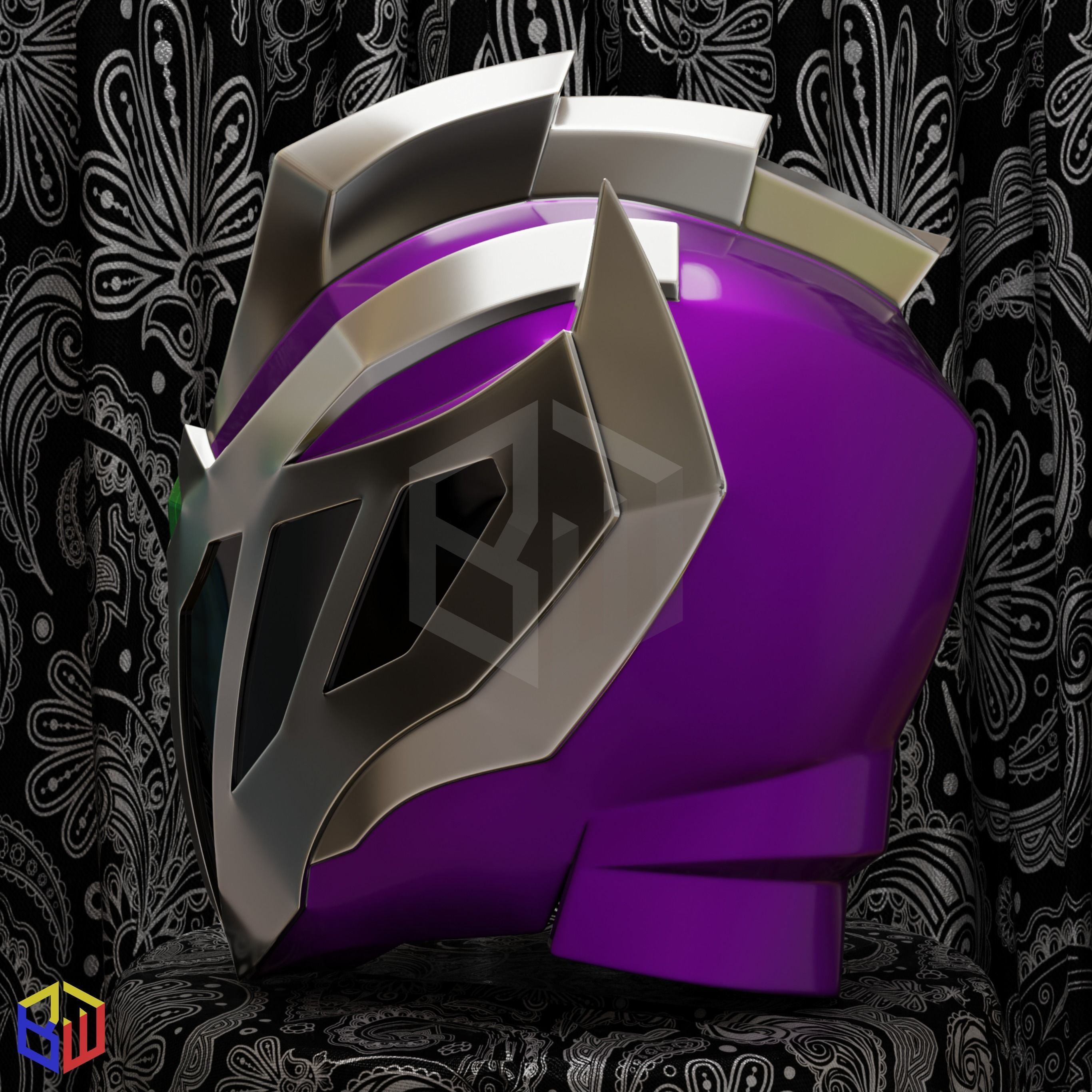 Power Rangers Void Knight Helmet 3D print model_2