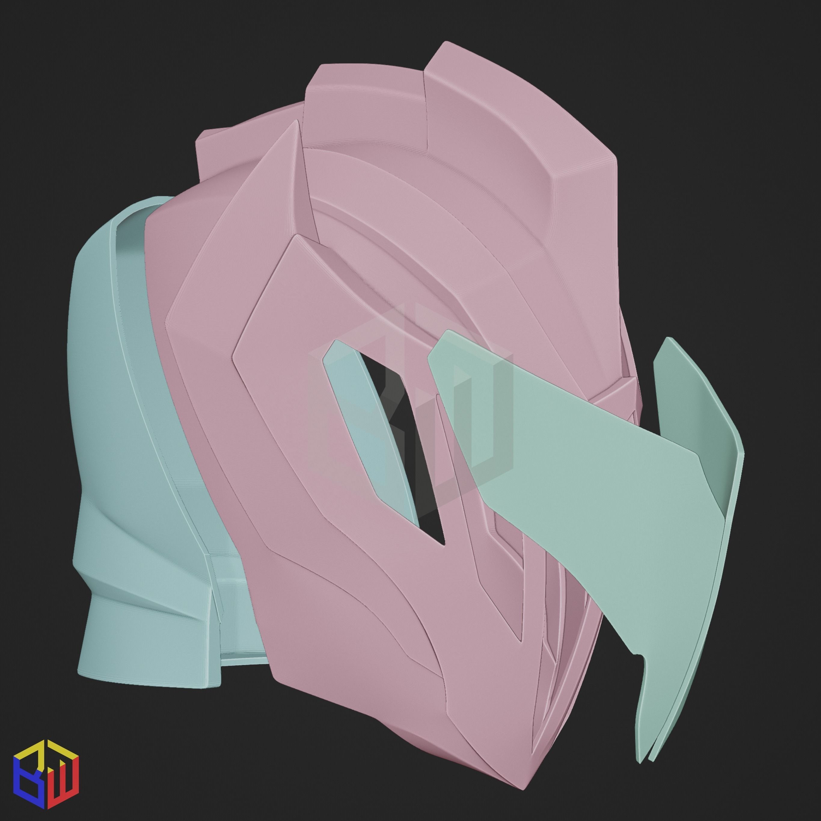 Power Rangers Void Knight Helmet 3D print model_4