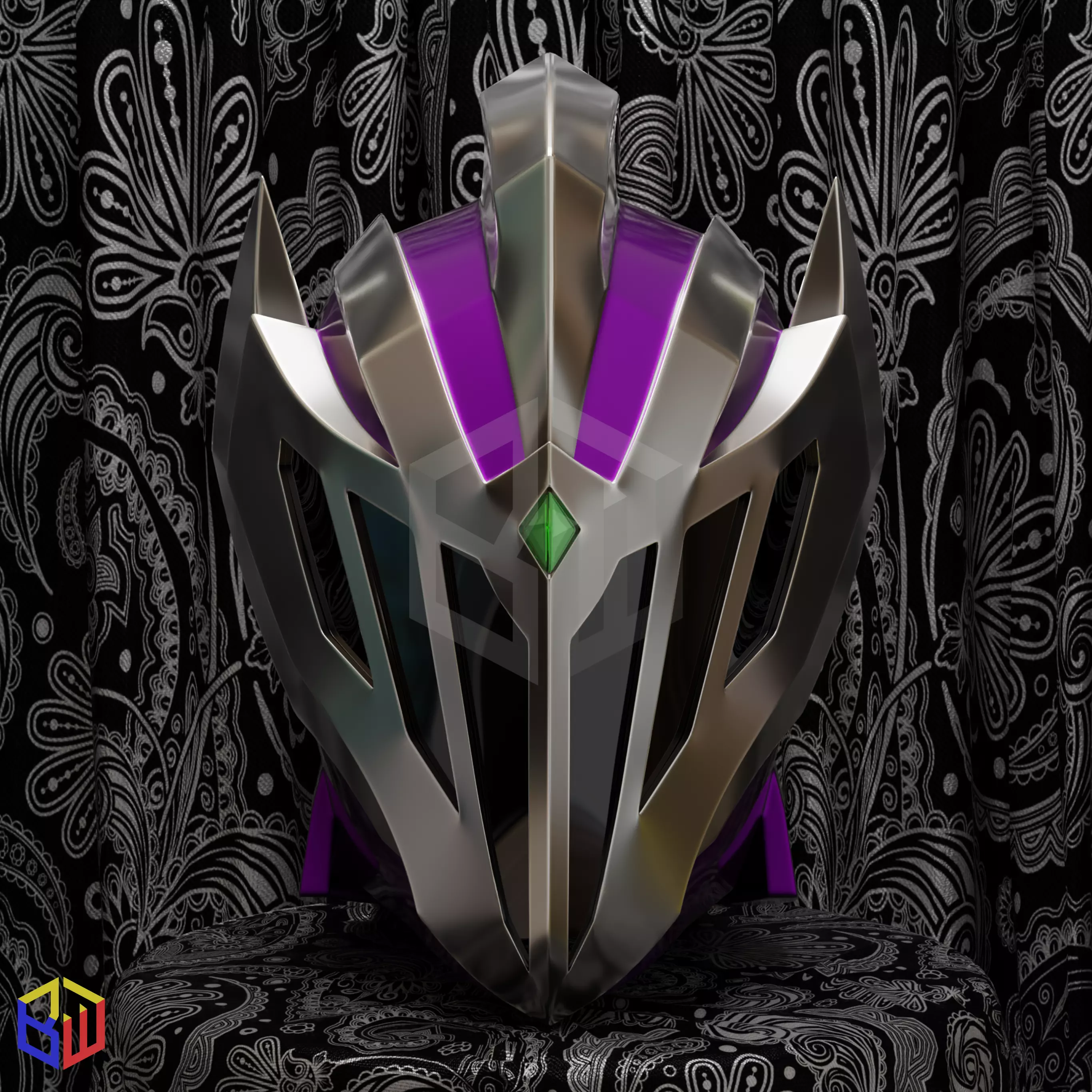 Power Rangers Void Knight Helmet 3D print model_0