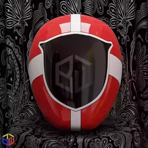 Power Rangers Lightspeed Rescue Red Ranger Helmet 3D print model