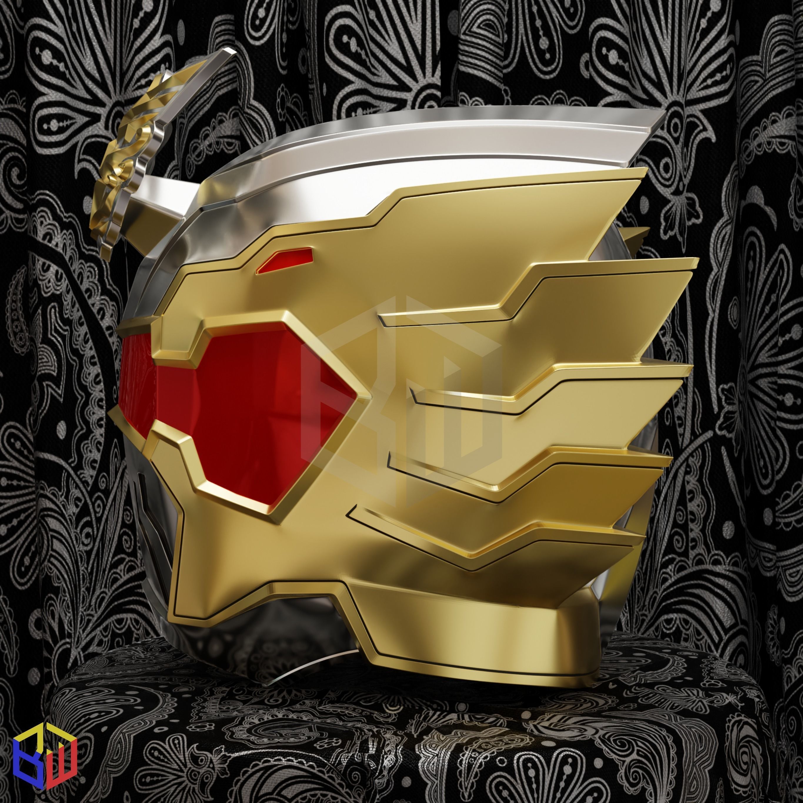 Power Rangers Robo Knight Helmet 3D print model_2