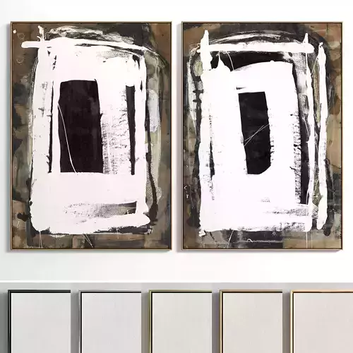 Plaster Two Photo Frame 69