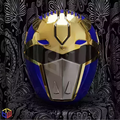 Power Rangers Squadron Blue Ranger Helmet 3D print model