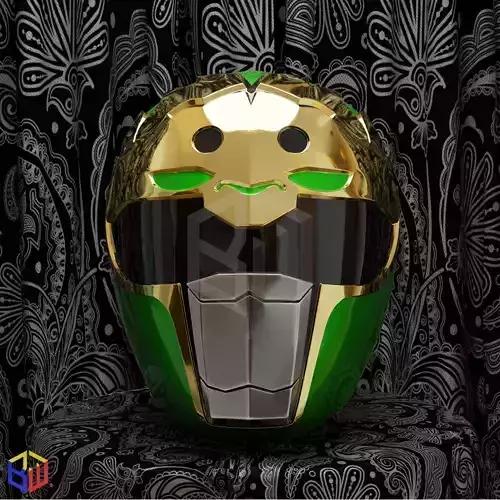 Power Rangers Squadron Green Ranger Helmet 3D print model