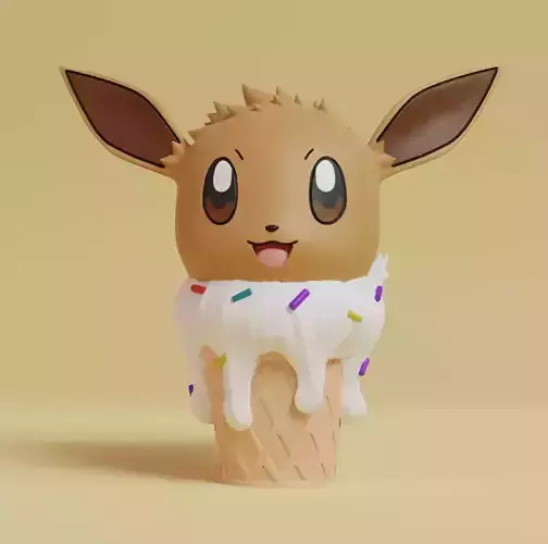 Pokemon - Ice Cream Eevee 