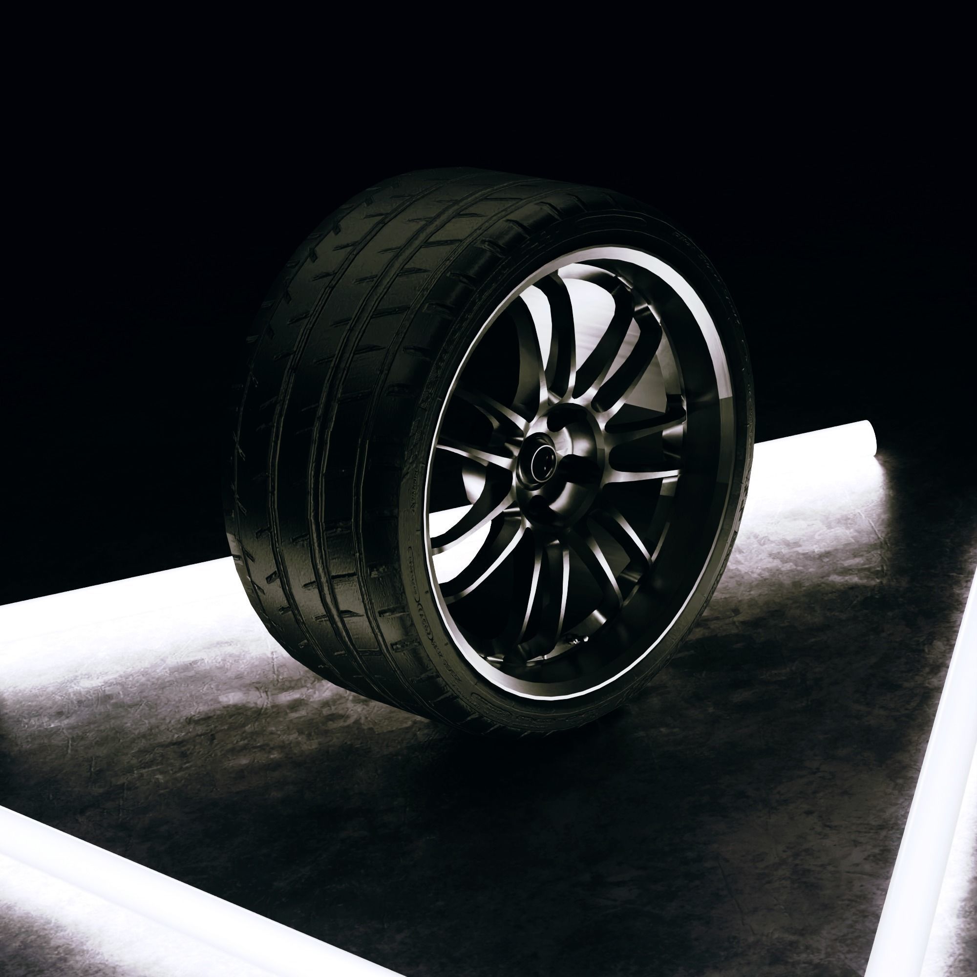 Rays Volk Racing RE30 Clubsport II Low-poly 3D model_1