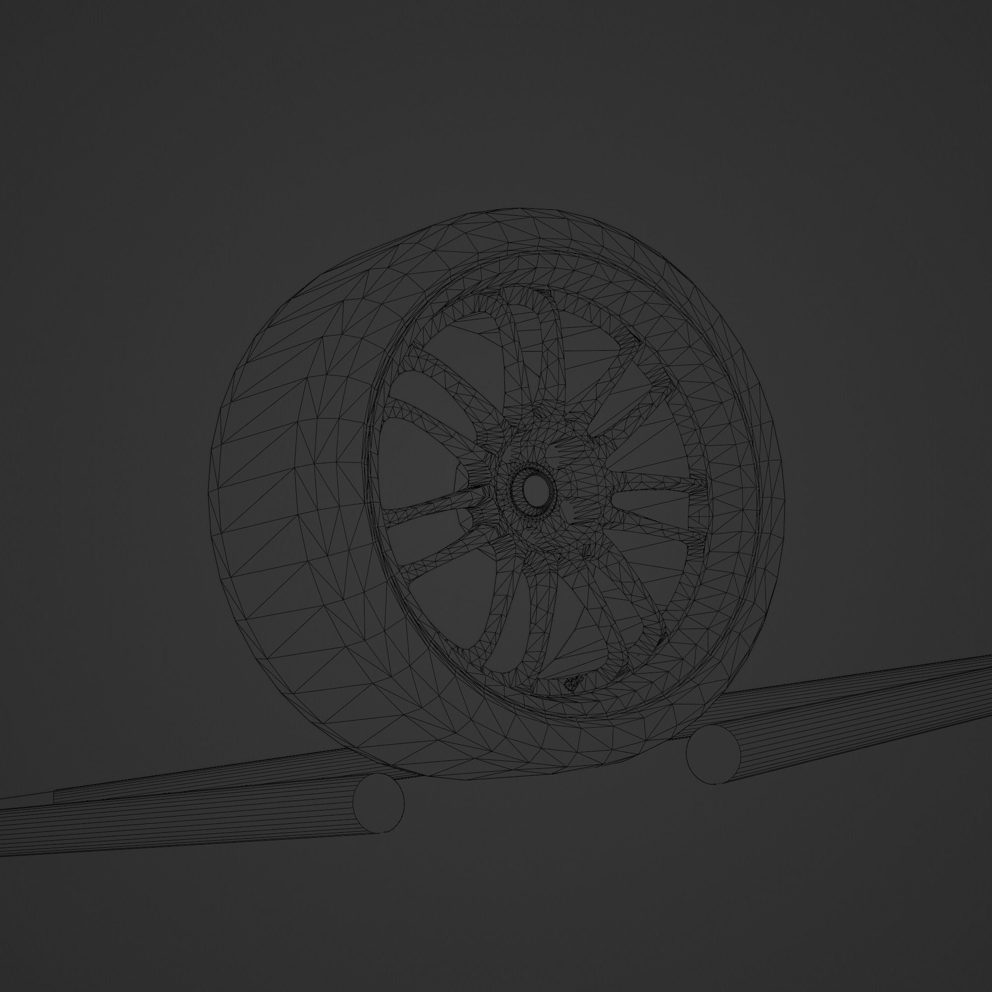 Rays Volk Racing RE30 Clubsport II Low-poly 3D model_3