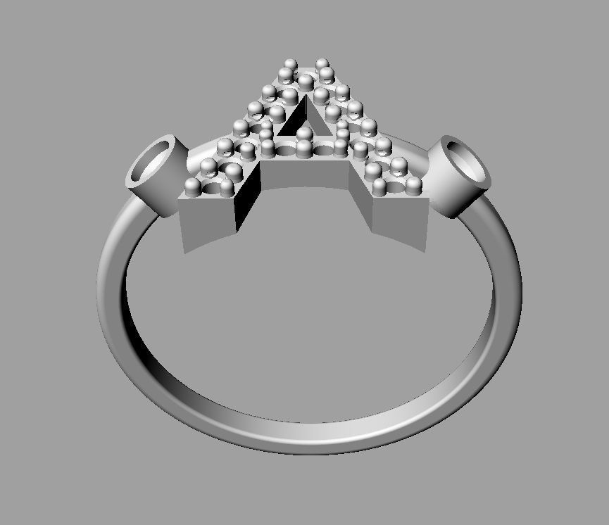 Diamond Letter Ring - A 3D print model_14