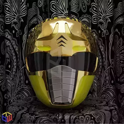 Power Rangers Squadron Yellow Ranger Helmet 3D print model
